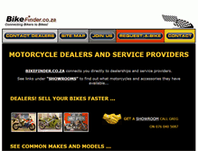 Tablet Screenshot of bikefinder.co.za